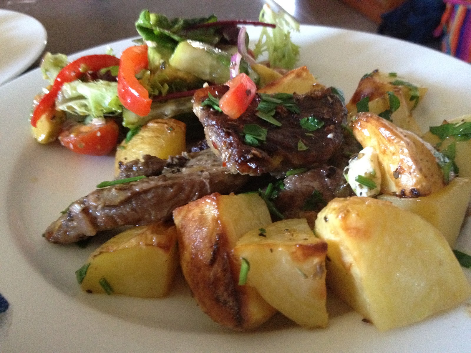 Leonie cooks! Nigella's DELICIOUS lamb chop, lemon and potatoes
